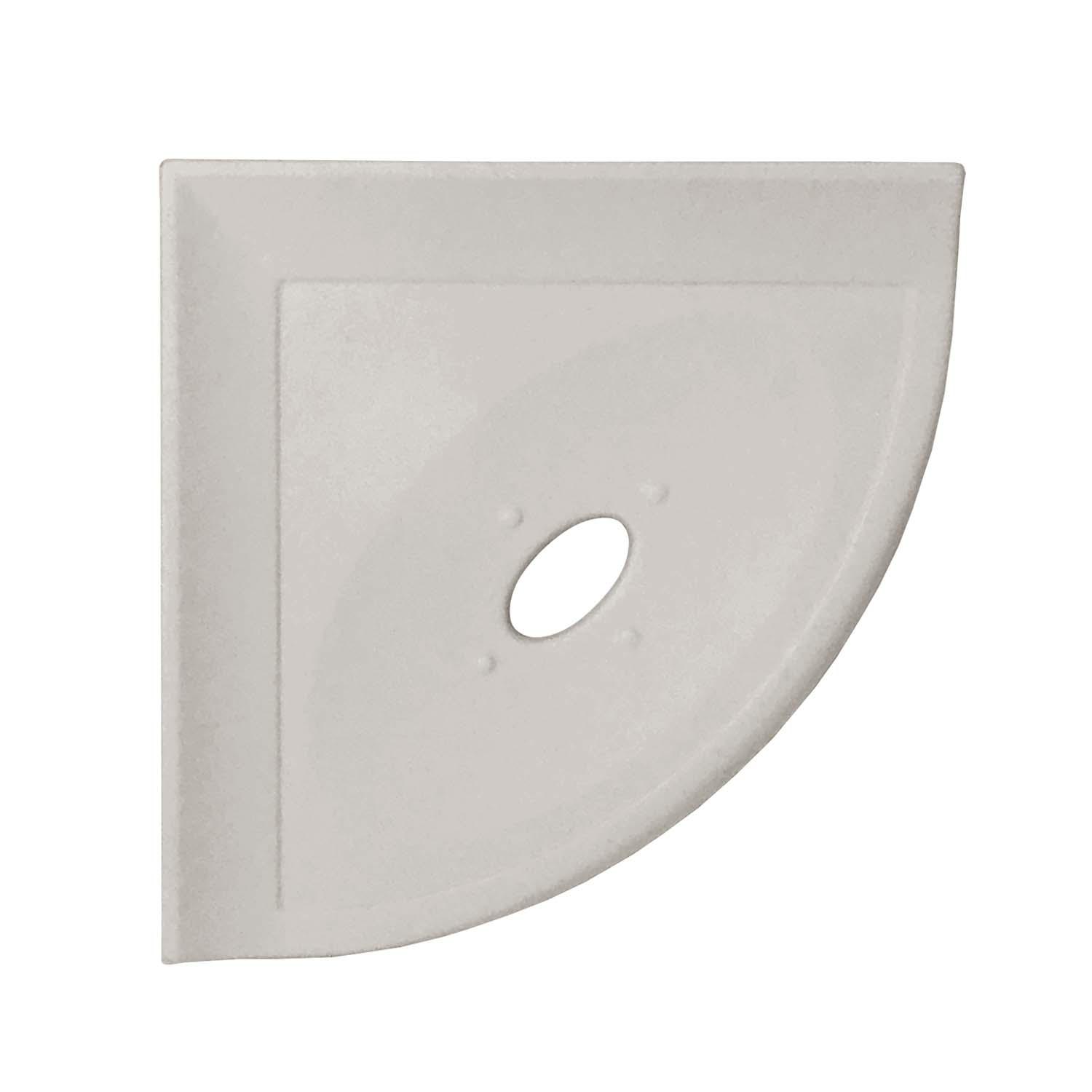 Questech Decor Shower Soap Dish, Retrofit Corner Shower Shelf for Tiled  Shower Walls, Bathroom Storage, 5 Inch Geo Flatback Shower Caddy, Bright  White